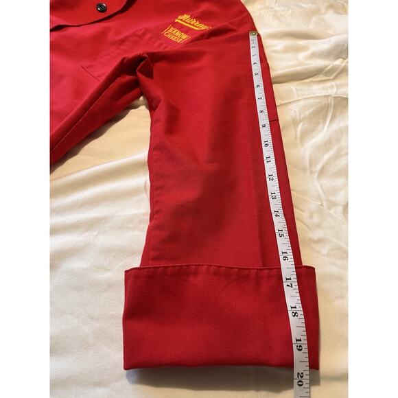 Murray’s Cheese Red Chef Coat Jacket FAME MEDIUM “We Know Cheese” Uniform - Picture 7 of 8